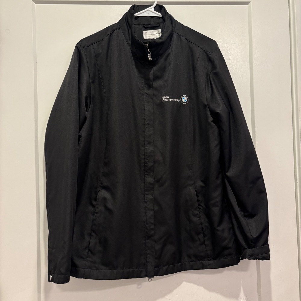 Cutter & Buck BMW Championship Mens XL Black CB WeatherTec Full Zip Jacket